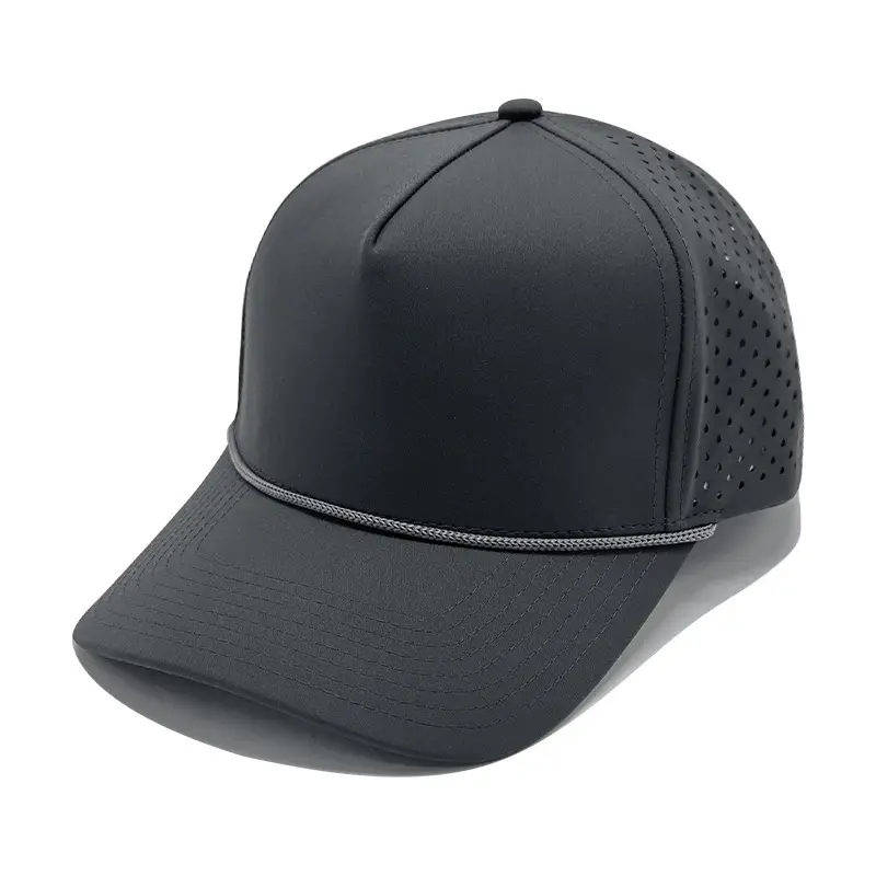 Maroon Embroidered Baseball Cap with Mesh Back - Image 3