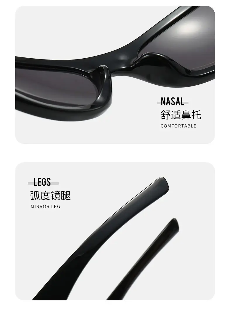 White High-End Sunglasses for Women Polarized Cycling Goggles — feature 9