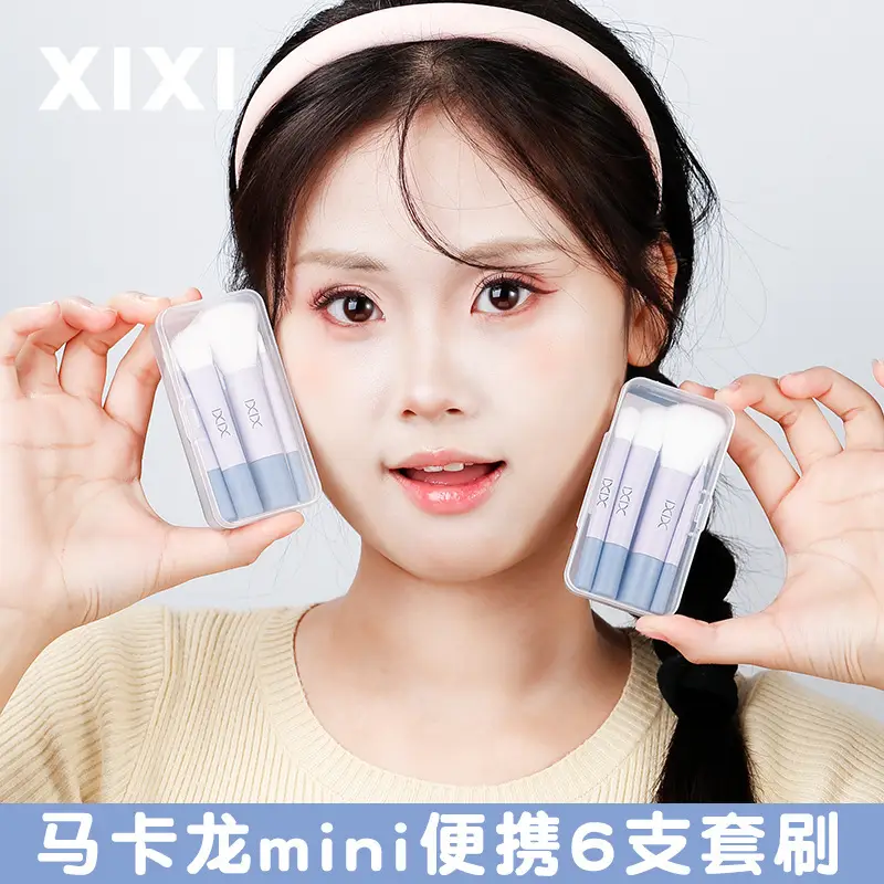 Xixi Macaron Mini Blush Brush Set of 6 - Image 4