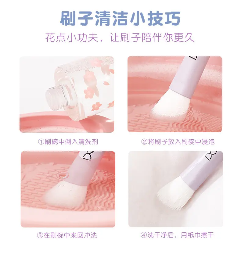 Xixi Macaron Mini Blush Brush Set of 6 — feature 21