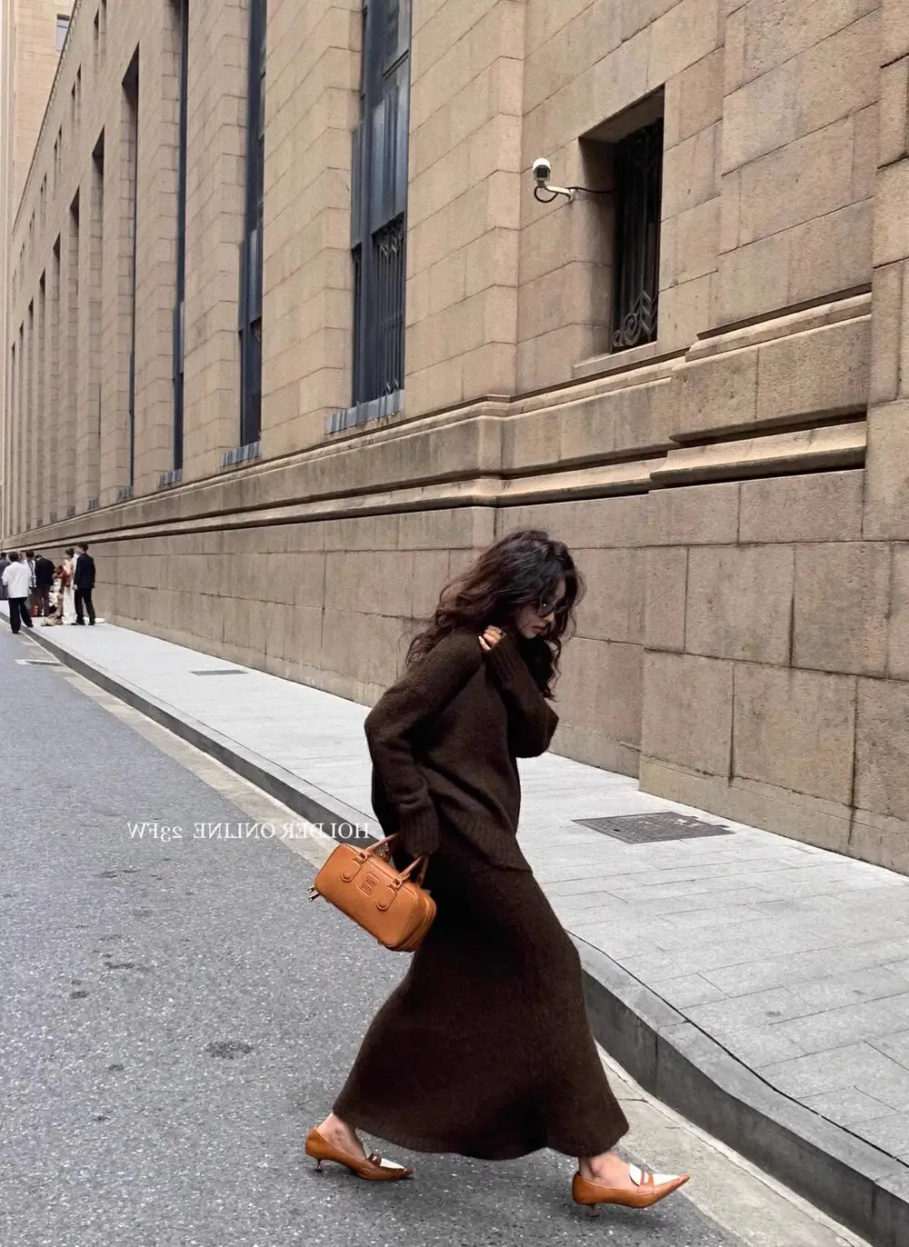 Lazy Style Sweater Suit Skirt for Women Autumn and Winter V Neck Pullover Knitted Top Half Skirt Fashion Two-Piece Set — feature 16