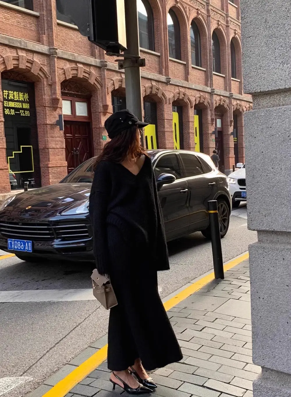 Lazy Style Sweater Suit Skirt for Women Autumn and Winter V Neck Pullover Knitted Top Half Skirt Fashion Two-Piece Set — feature 17