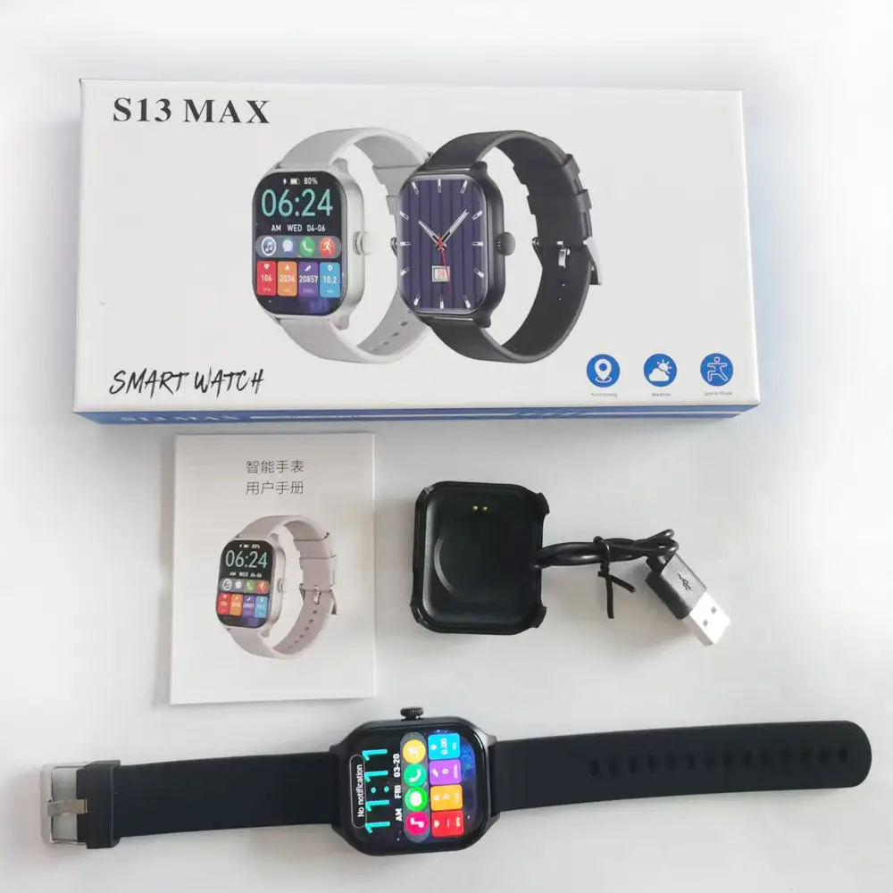 Strict Selection of Huaqiang North S10 Bluetooth Watch Narrow Edge Multifunctional Sports Health Smart Island Smart Watch Foreign Trade