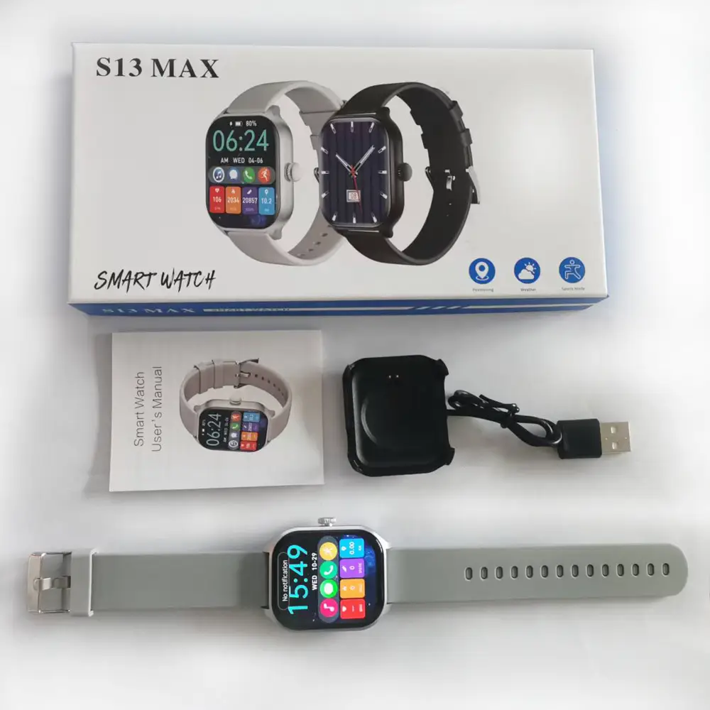 Strict Selection of Huaqiang North S10 Bluetooth Watch Narrow Edge Multifunctional Sports Health Smart Island Smart Watch Foreign Trade