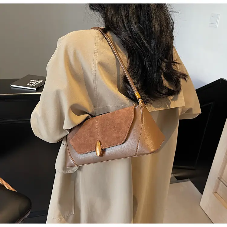 Women Shoulder Bag Brown Leather 2026 Winter Autumn — feature 1