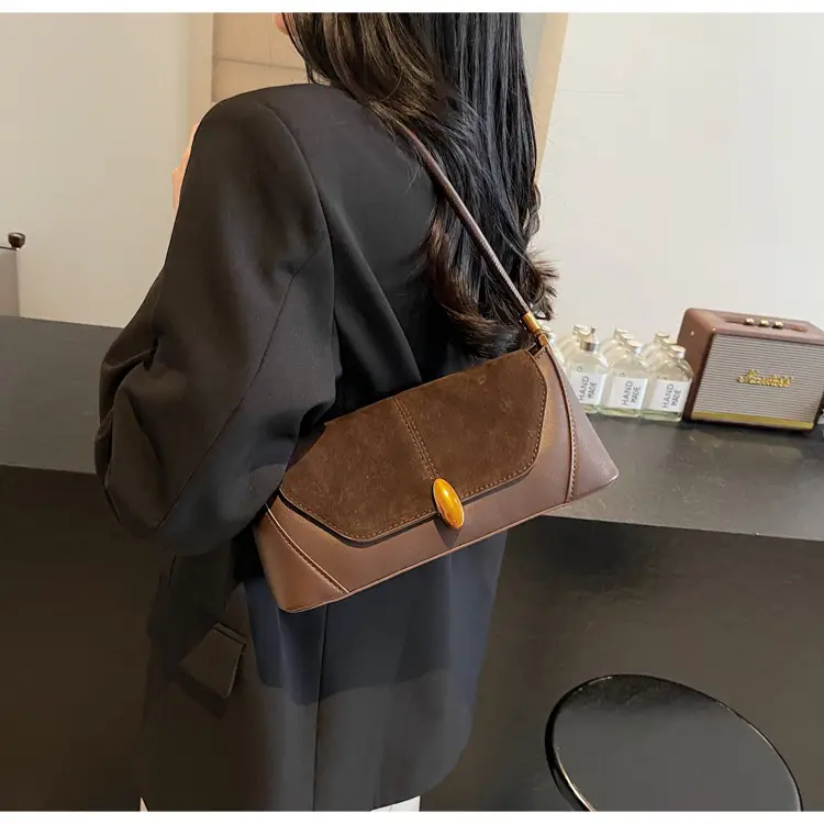 Women Shoulder Bag Brown Leather 2026 Winter Autumn — feature 11