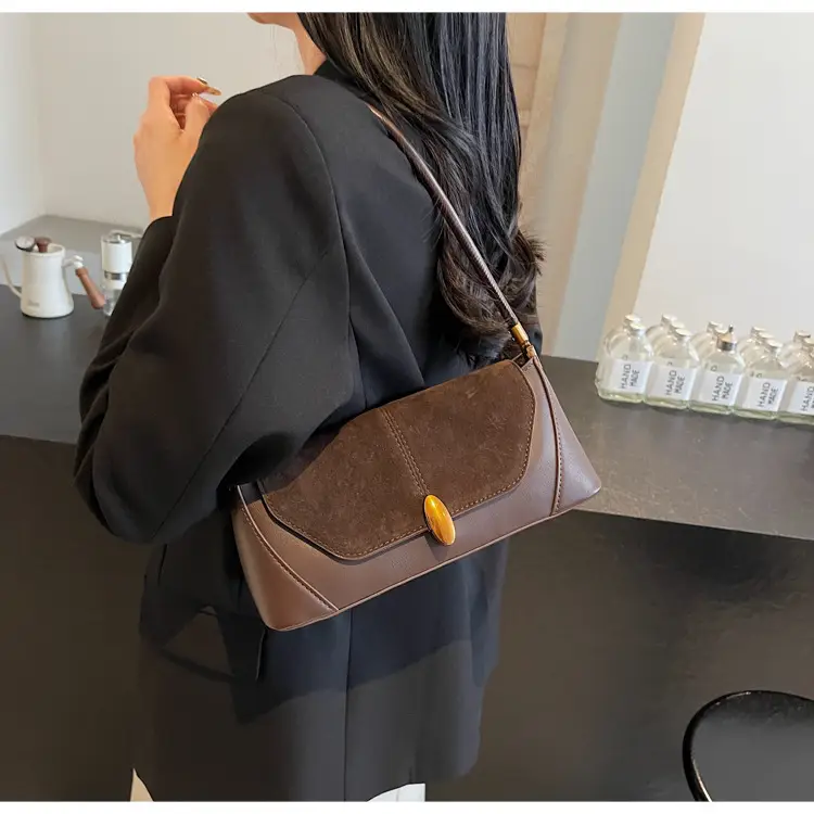 Women Shoulder Bag Brown Leather 2026 Winter Autumn — feature 15