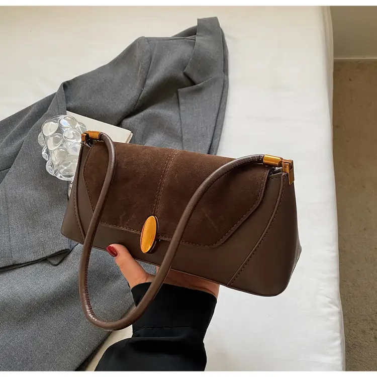 Women Shoulder Bag Brown Leather 2026 Winter Autumn — feature 25