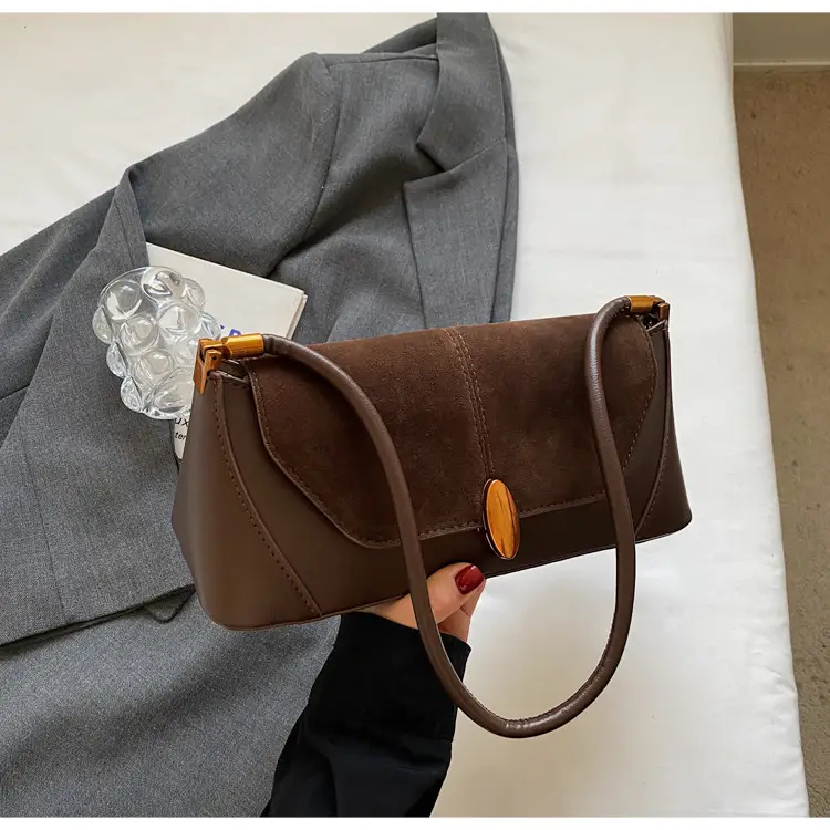 Women Shoulder Bag Brown Leather 2026 Winter Autumn — feature 26