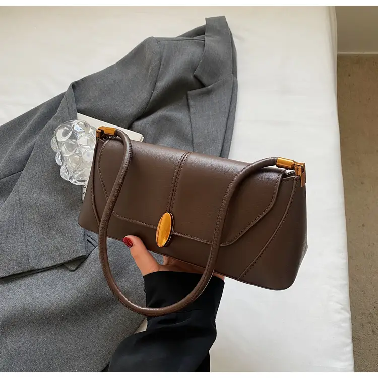 Women Shoulder Bag Brown Leather 2026 Winter Autumn — feature 27