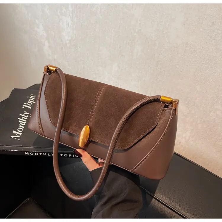 Women Shoulder Bag Brown Leather 2026 Winter Autumn — feature 30