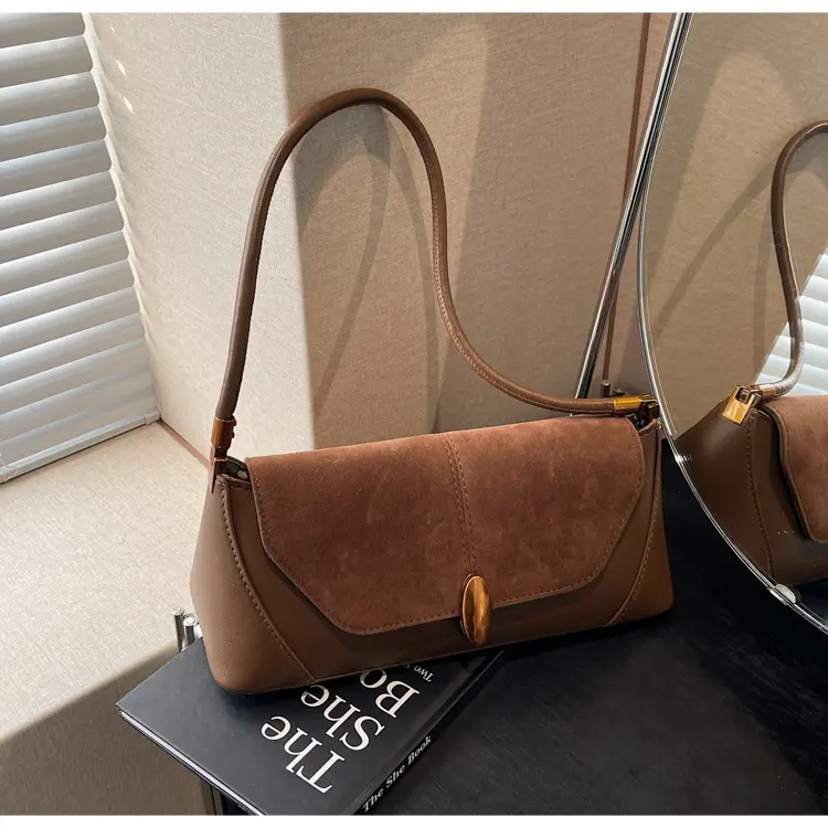Women Shoulder Bag Brown Leather 2026 Winter Autumn — feature 33