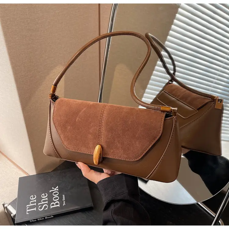 Women Shoulder Bag Brown Leather 2026 Winter Autumn — feature 34