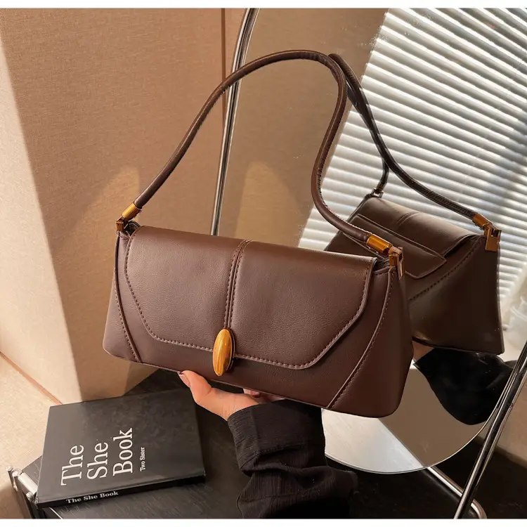 Women Shoulder Bag Brown Leather 2026 Winter Autumn — feature 36
