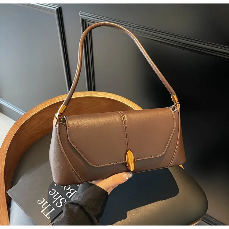Women Shoulder Bag Brown Leather 2026 Winter Autumn — feature 37