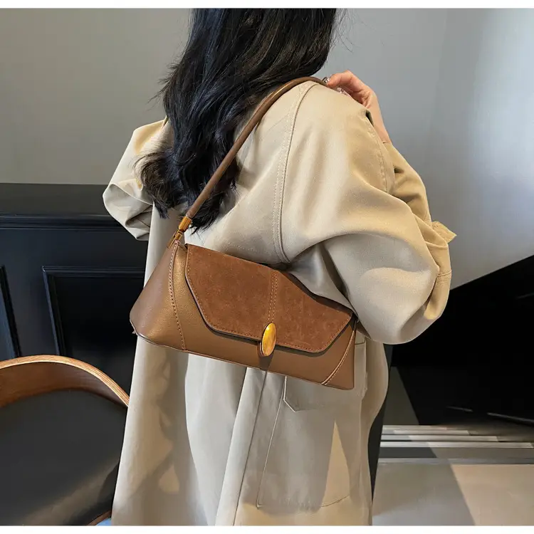 Women Shoulder Bag Brown Leather 2026 Winter Autumn — feature 4