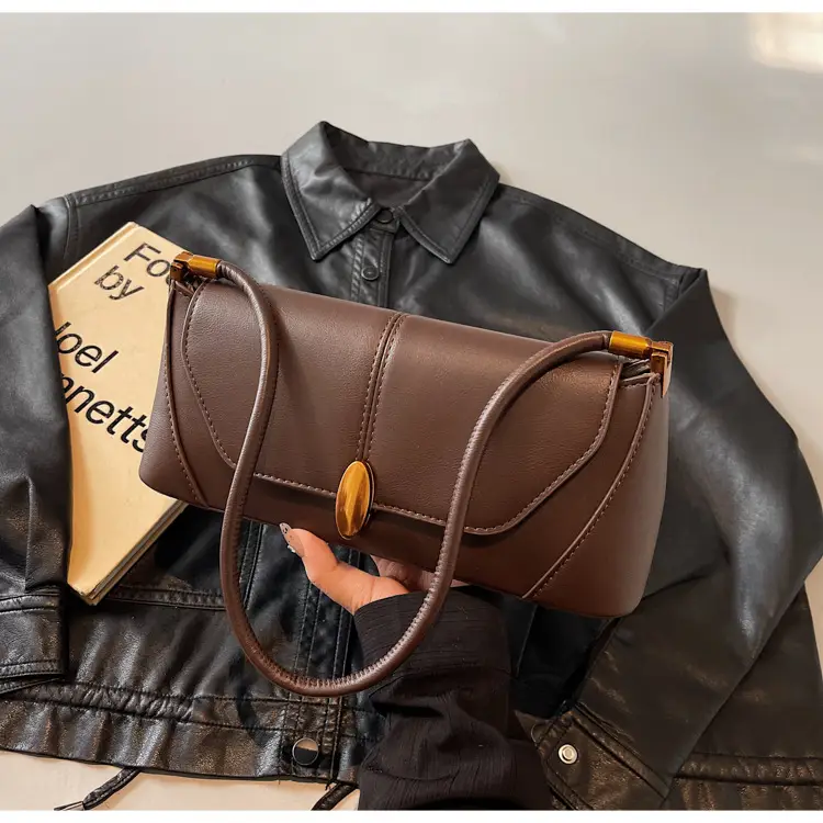 Women Shoulder Bag Brown Leather 2026 Winter Autumn — feature 41