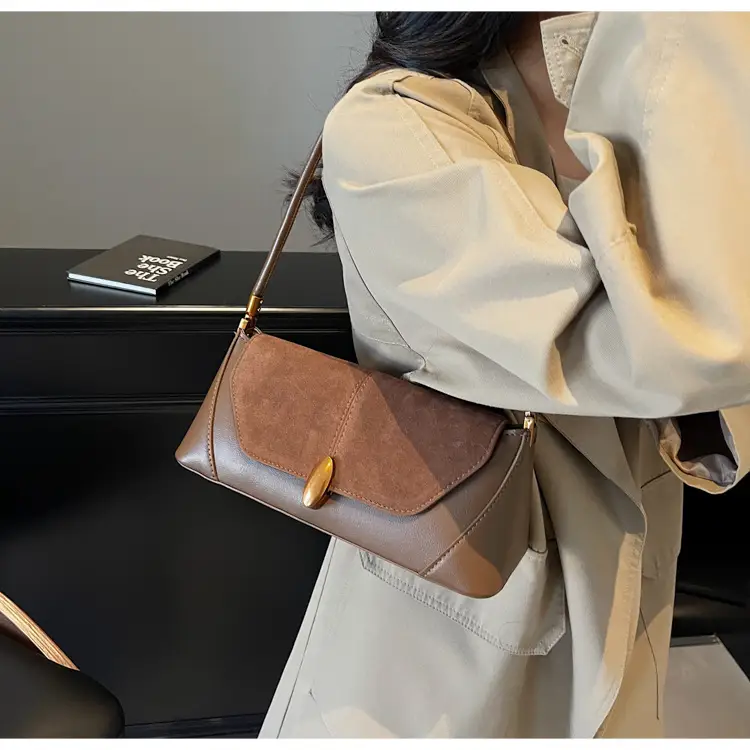 Women Shoulder Bag Brown Leather 2026 Winter Autumn — feature 5