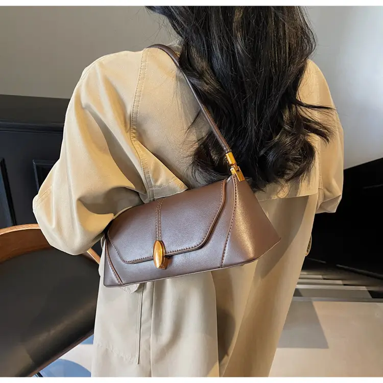 Women Shoulder Bag Brown Leather 2026 Winter Autumn — feature 6