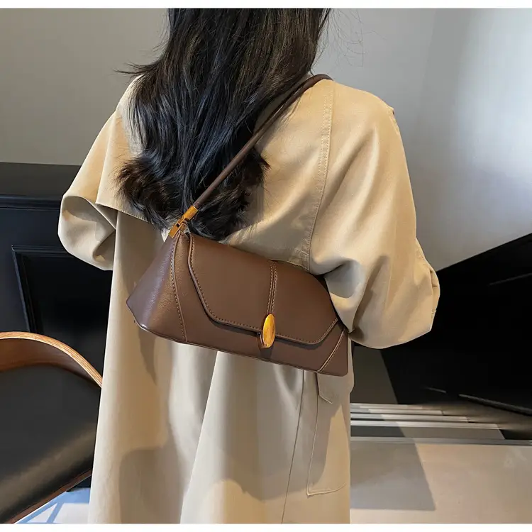 Women Shoulder Bag Brown Leather 2026 Winter Autumn — feature 9