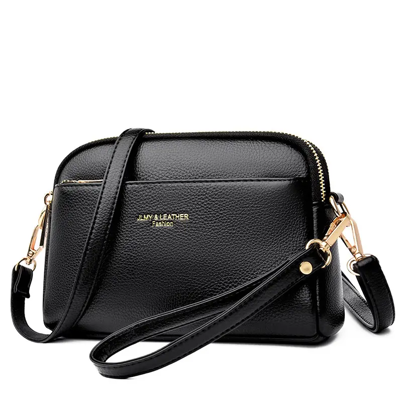 Black Korean Style Crossbody Bag for Women - Image 11