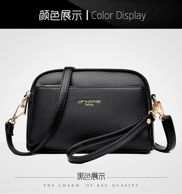 Black Korean Style Crossbody Bag for Women — feature 12