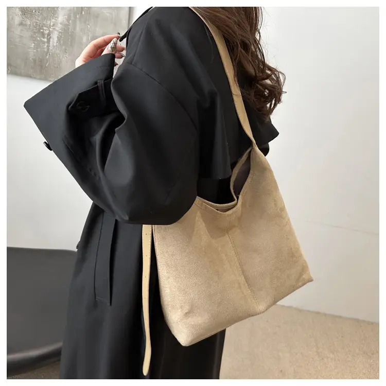 Vintage Brown Tote Bag for Women Autumn Winter Commute — feature 11