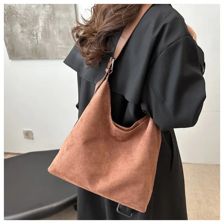 Vintage Brown Tote Bag for Women Autumn Winter Commute — feature 8