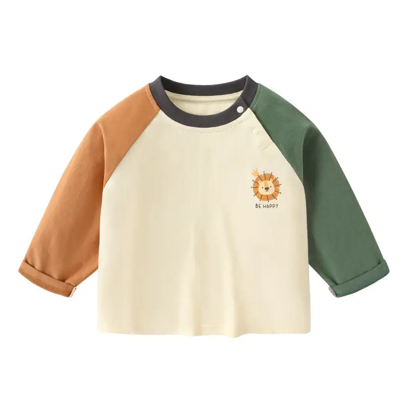 Kaka Panda Girls Long Sleeve T-Shirt Spring Outfit