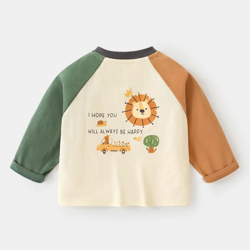 Kaka Panda Girls Long Sleeve T-Shirt Spring Outfit