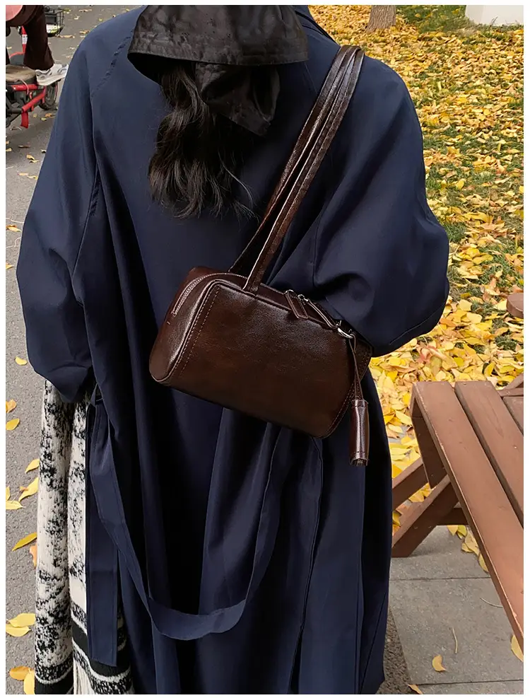 Women Vintage Brown Shoulder Bag 2024 Autumn Winter — feature 30