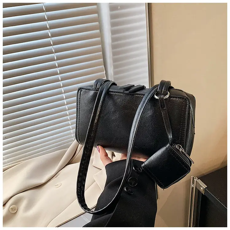 Women Vintage Brown Shoulder Bag 2024 Autumn Winter — feature 9