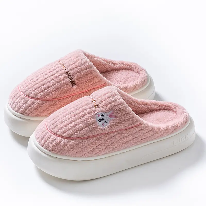 New Style Dung-feeling Cotton Slippers Men's Autumn and Winter Indoor Thick-soled Warm Household Velvet Bag with Hair Slippers - Image 24
