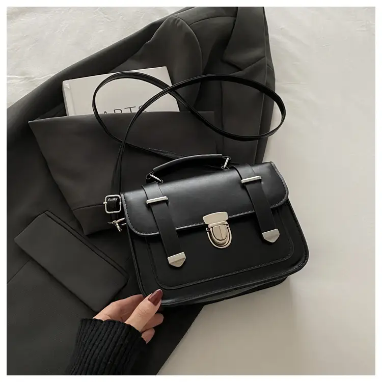 Brown Retro Square Shoulder Bag for Women — feature 10