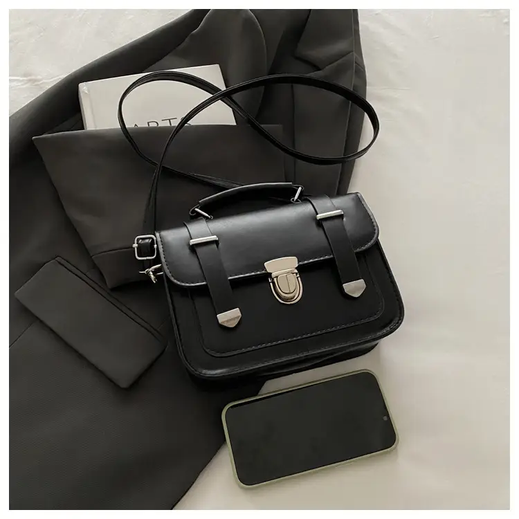Brown Retro Square Shoulder Bag for Women — feature 11