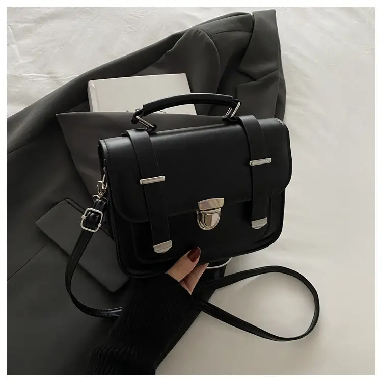Brown Retro Square Shoulder Bag for Women — feature 13
