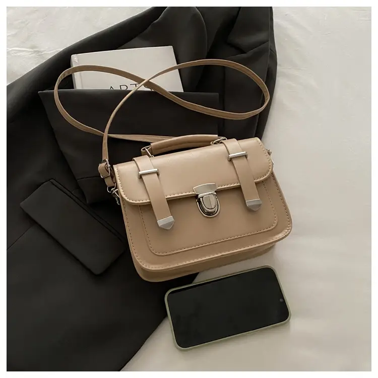 Brown Retro Square Shoulder Bag for Women — feature 15