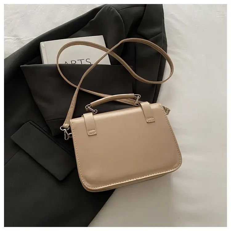 Brown Retro Square Shoulder Bag for Women — feature 16