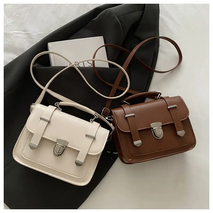 Brown Retro Square Shoulder Bag for Women — feature 18