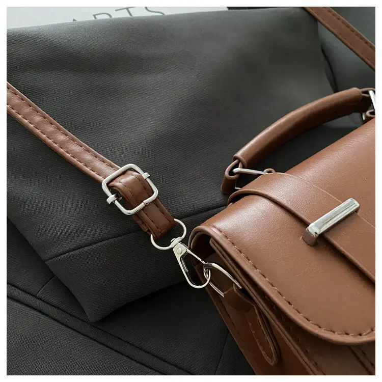 Brown Retro Square Shoulder Bag for Women — feature 23