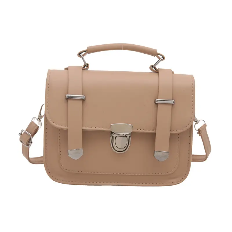 Brown Retro Square Shoulder Bag for Women