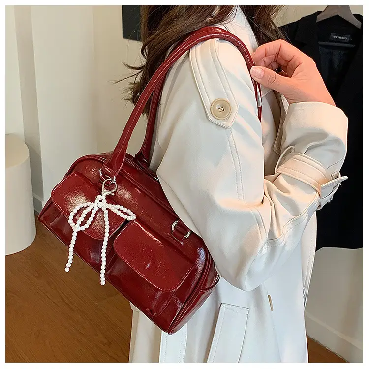 Trendy Brown Leather Shoulder Bag for Women — feature 13