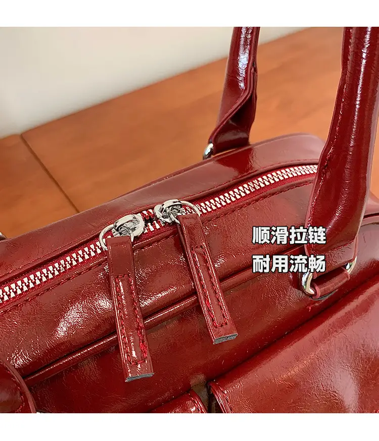 Trendy Brown Leather Shoulder Bag for Women — feature 3