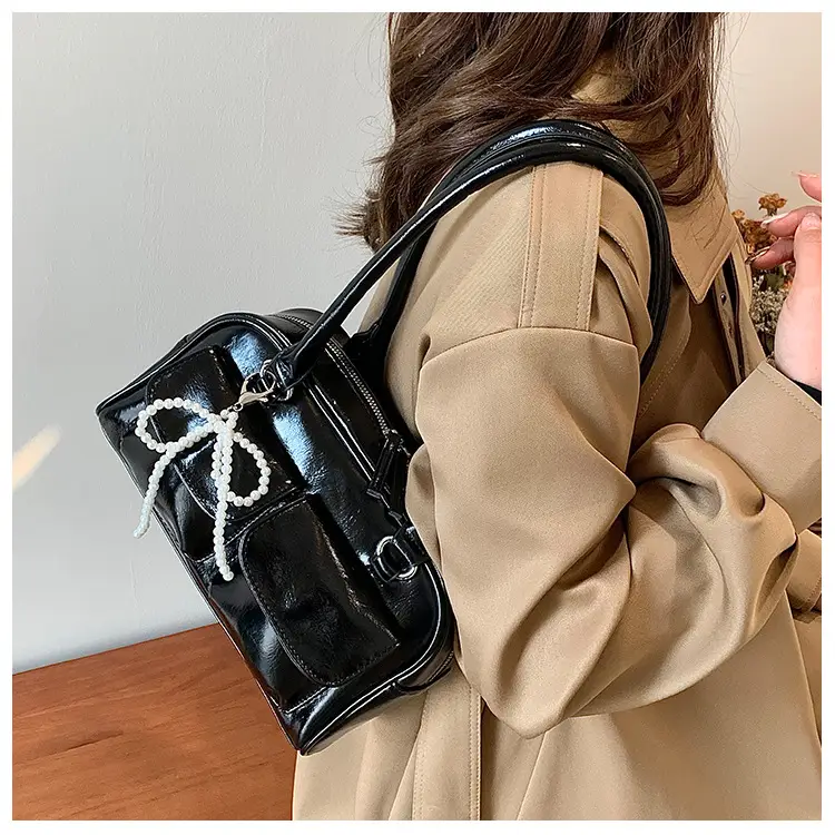 Trendy Brown Leather Shoulder Bag for Women — feature 6