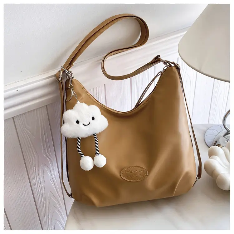Textured Tan Shoulder Tote Bag 2024 Winter Large Capacity — feature 22