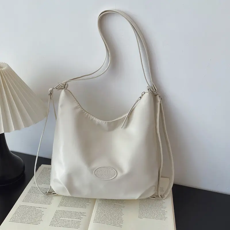 Textured Tan Shoulder Tote Bag 2024 Winter Large Capacity — feature 27