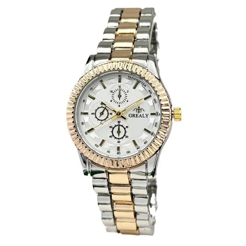 Grealy Women's Quartz Bracelet Watch Gold Silver Dual Tone - Image 9