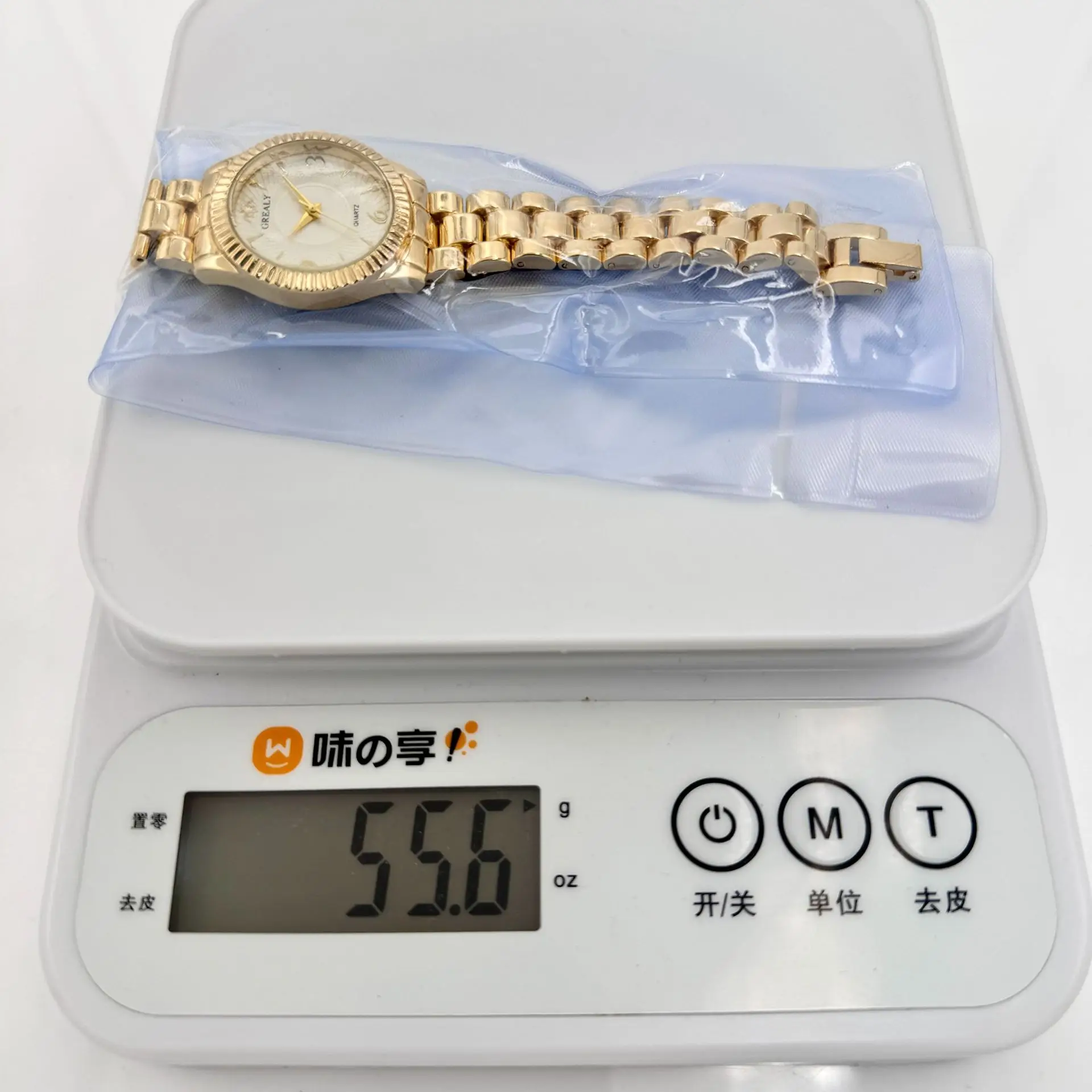 Grealy Women's Quartz Bracelet Watch Gold Silver Dual Tone — feature 2