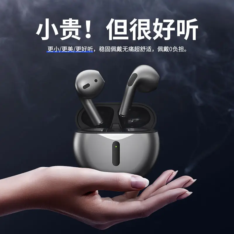 J6Pro New Wireless Tws Bluetooth Headset Classy Half-Ear Noise Reduction Headset with Super Long Battery Life for All Models