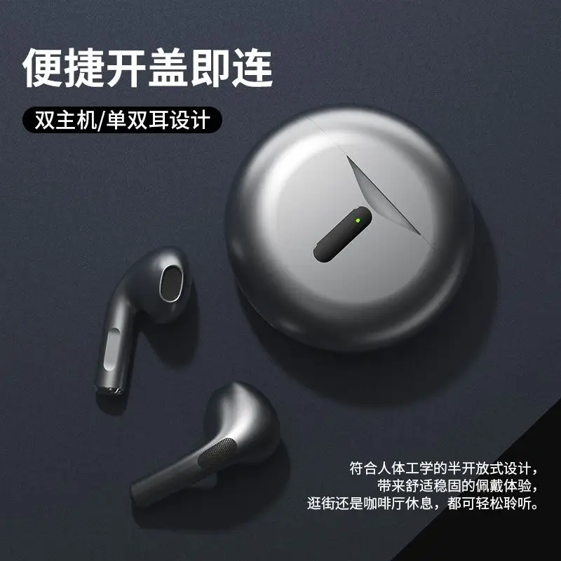 J6Pro New Wireless Tws Bluetooth Headset Classy Half-Ear Noise Reduction Headset with Super Long Battery Life for All Models